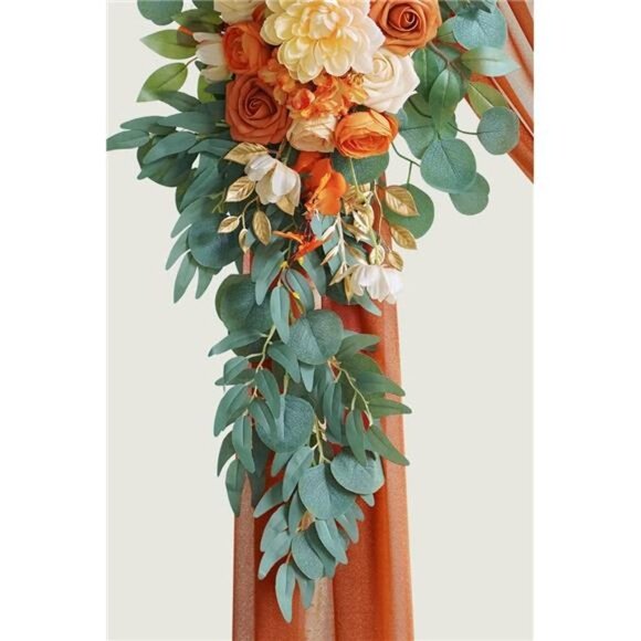 Artificial Wedding Arch Flowers Kit(Pack of 3) with 26Ft Shiny Wedding Arch - Picture 7 of 7